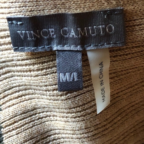 Vince Camuto NWT Knit Cape Green Blue Tan Black Modern Edge - Picture 9 of 9